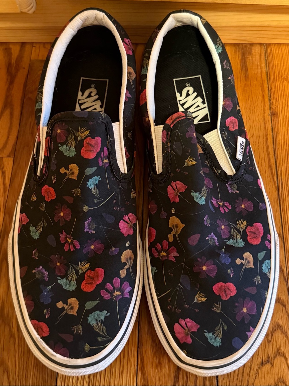 Vans Dark Floral Classic Slip-On Shoes